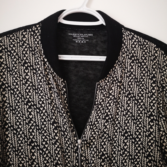 Majestic Filatures Deluxe Teeshirt Silk Bomber - Picture 5 of 11